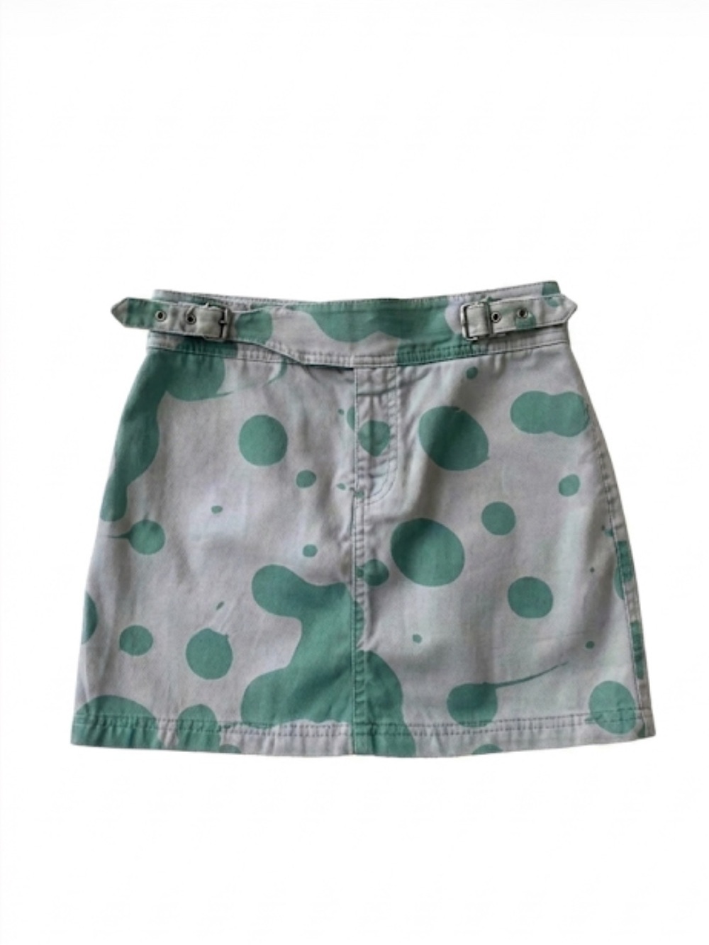 Marc By Marc Jacobs “Granite Multi" Olive Green And Tan Print Skirt Size 4 EUC!